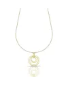 Collier Dana Alba en or jaune avec cercles concentriques