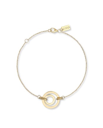 Bracelet Dana Alba en or jaune avec cercles concentriques
