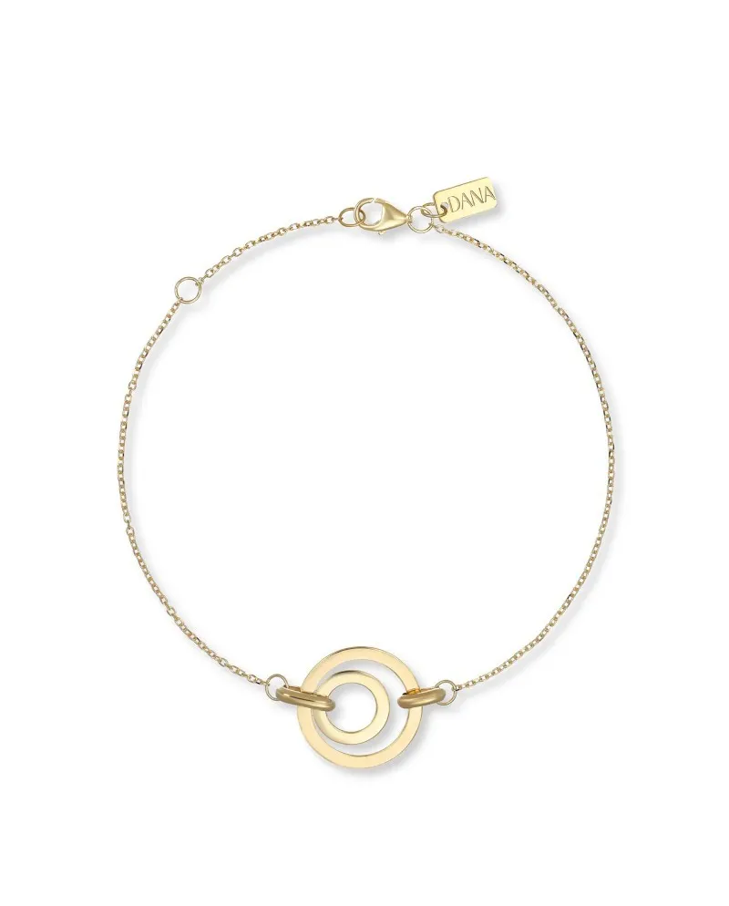 Dana Alba Bracelet in Yellow Gold with Concentric Circles