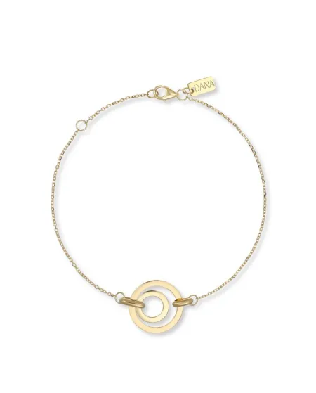Dana Alba Bracelet in Yellow Gold with Concentric Circles