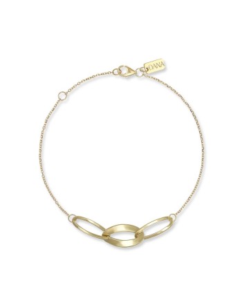 Bracelet Dana Radia en or jaune avec éléments ovales
