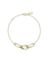 Bracelet Dana Radia en or jaune avec éléments ovales