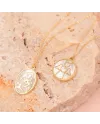 Collana Dana Custos Animae in Oro Giallo e Madreperla con Angioletto