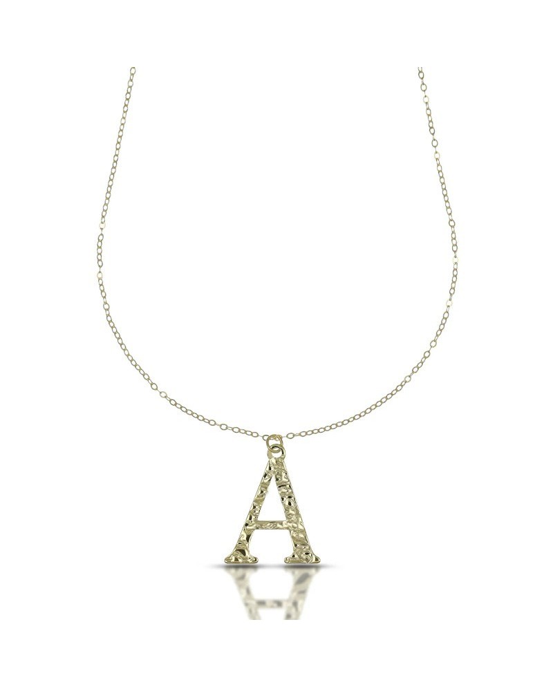 Collana Dana in Oro Giallo con Lettera "A"