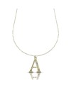 Dana Yellow Gold Necklace with Letter "A"