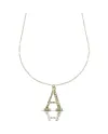 Dana Yellow Gold Necklace with Letter "A"