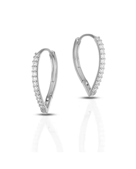 Orecchini Dana InDrop in Oro Bianco con Pietre