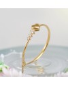 Dana Yellow Gold Wire Ring Mini Love with Heart