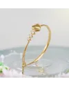 Dana Yellow Gold Wire Ring Mini Love with Heart