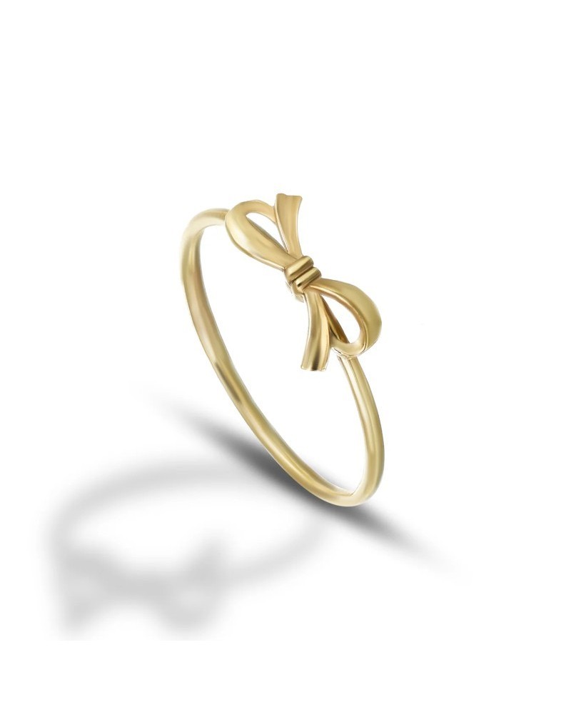 Dana Yellow Gold Wire Ring Sweety with Bow