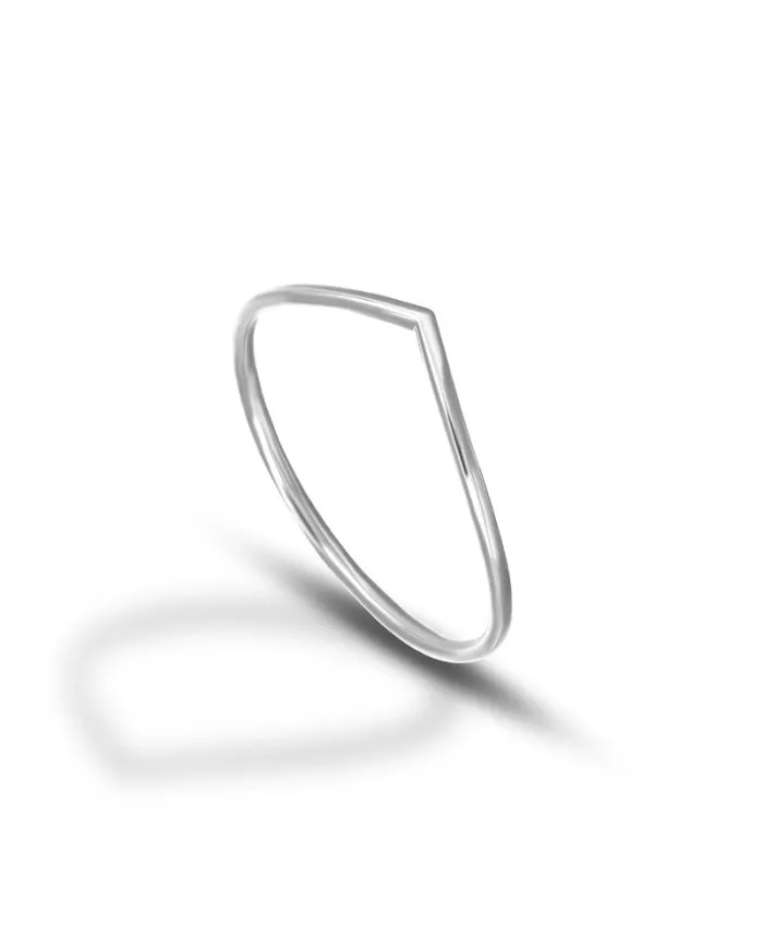 Bague indienne en or blanc Dana