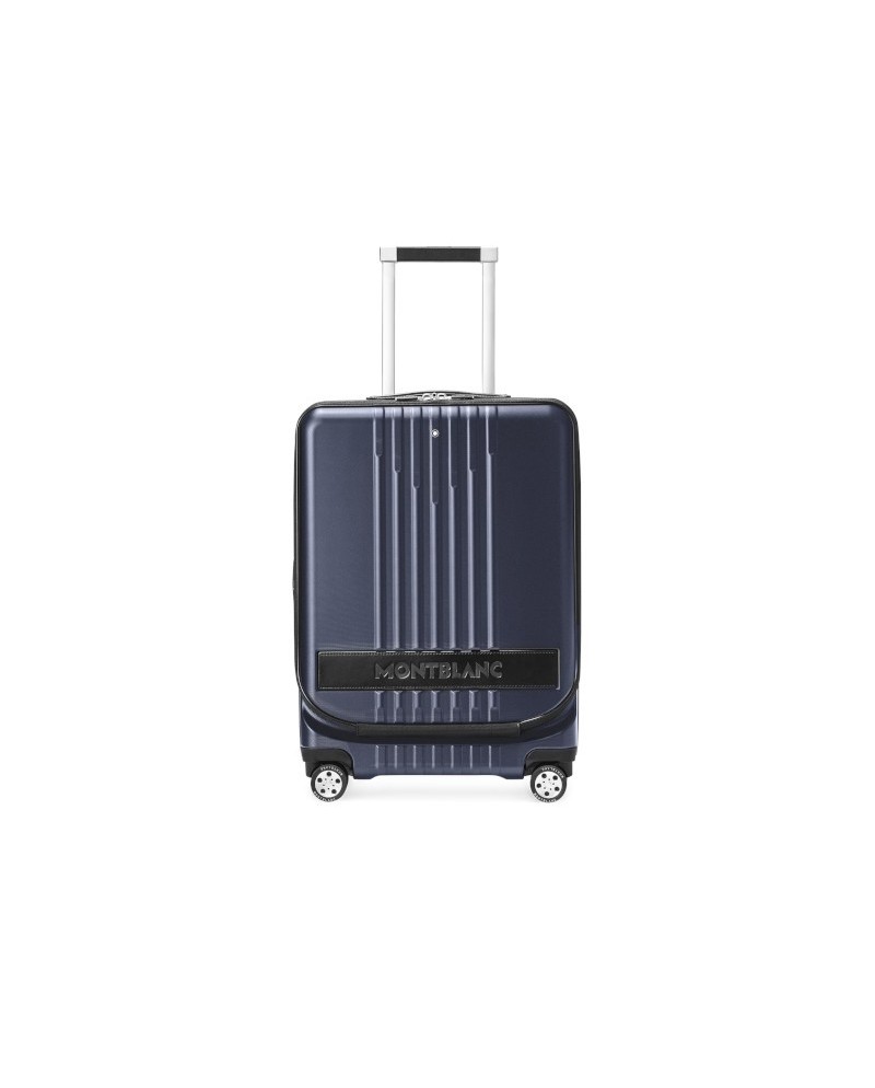 Montblanc MY4810 Compact Hand Luggage Trolley with Front Pocket Blue Ink