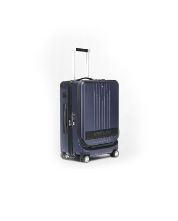 Valise à roulettes compacte Montblanc MY4810 avec poche frontale, encre bleue