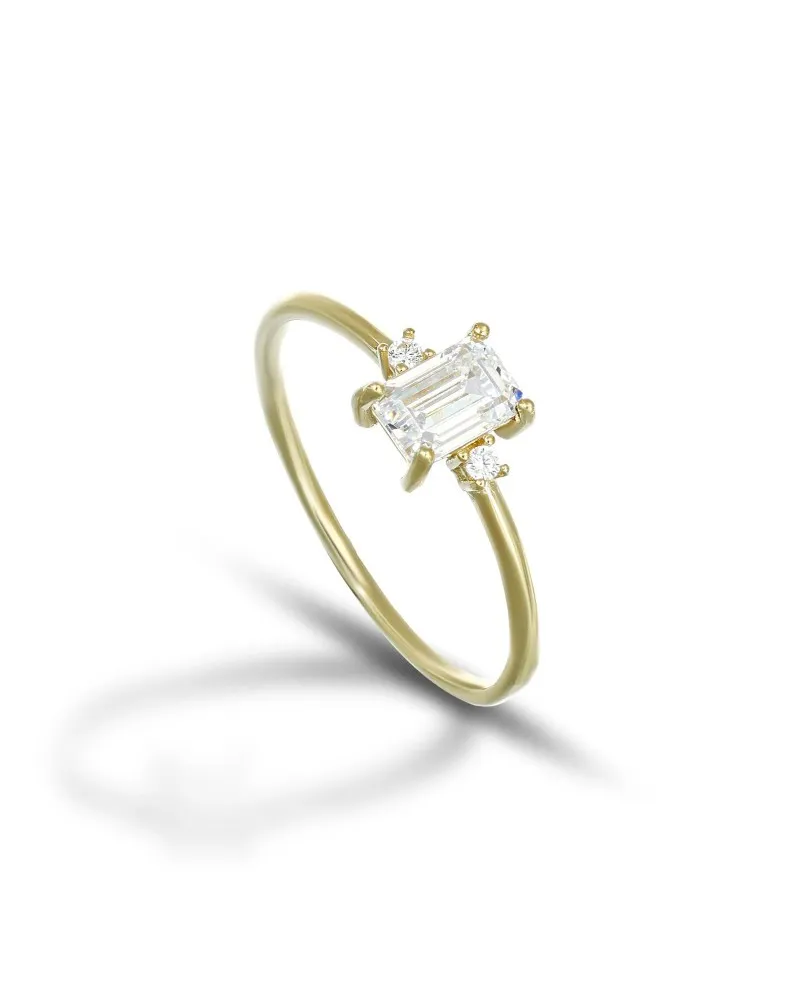 Bague Dana en or jaune avec Swarovski