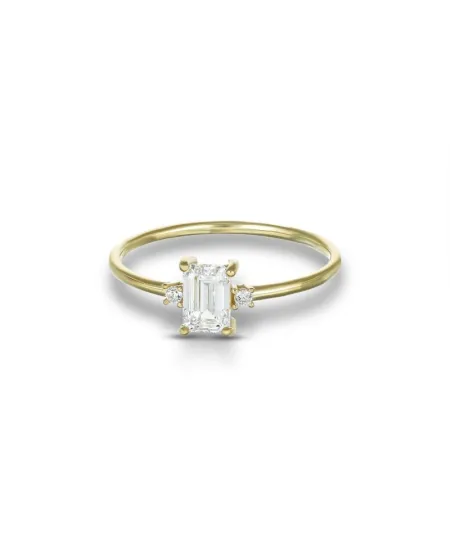 Dana Ring in Yellow Gold with Swarovski