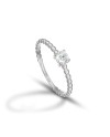 Dana Solitaire Ring in White Gold