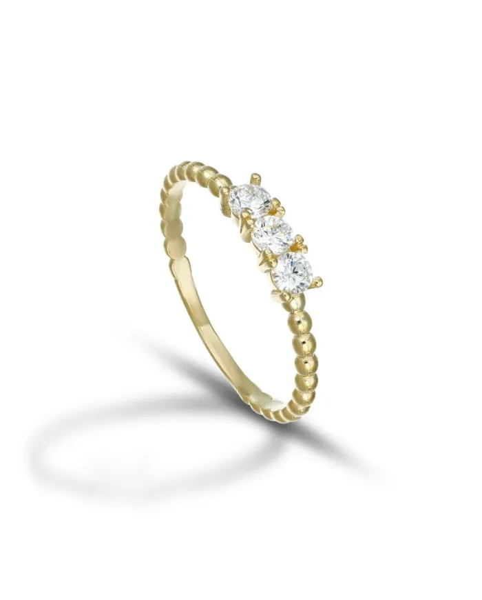 Bague Trilogie Dana en or jaune