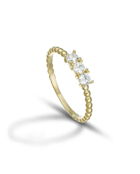 Dana Trilogy Ring in Yellow Gold