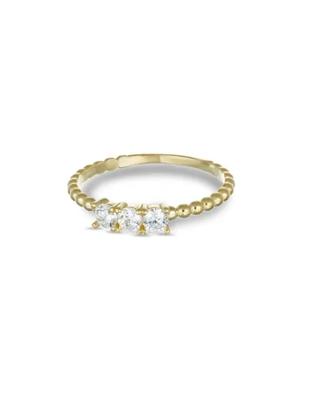 Dana Trilogy Ring in Yellow Gold