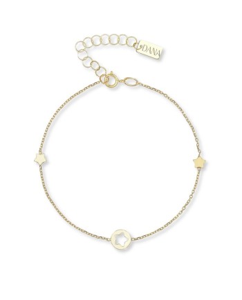 Bracelet Dana Minù en or jaune avec étoiles