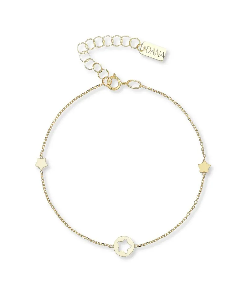 Dana Minù Bracelet in Yellow Gold with Stars