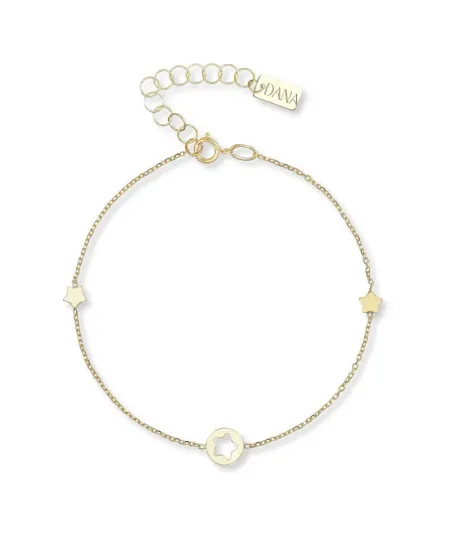 Dana Minù Bracelet in Yellow Gold with Stars