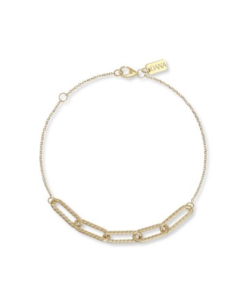 Bracciale Quintessenza in Oro Giallo con Elementi Ovali Diamantati