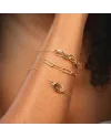 Quintessence Bracelet in Yellow Gold with Oval Diamond Elements