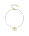 Bracelet Dana en or jaune avec pendentif cœur