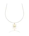 Dana Necklace in Yellow Gold with Pendant Crown