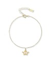 Dana Bracelet in Yellow Gold with Pendant Crown