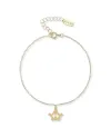Dana Bracelet in Yellow Gold with Pendant Crown
