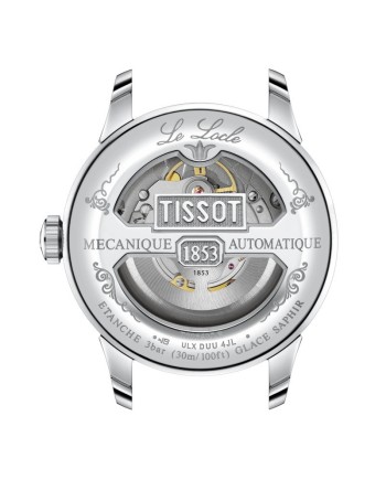 Montre Tissot Le Locle Powermatic 80 avec cadran bleu et bracelet en cuir