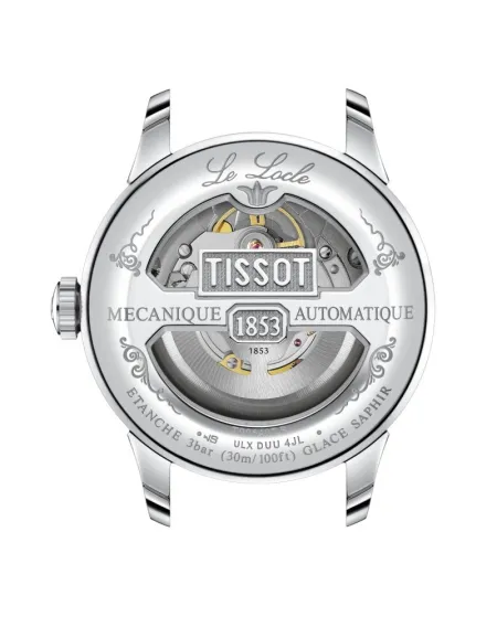 Orologio Tissot Le Locle Powermatic 80 con Quadrante Blu e Cinturino in Pelle
