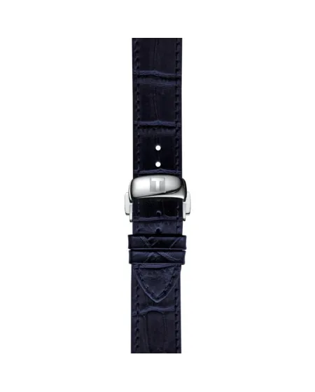 Tissot Le Locle Powermatic 80 Watch with Blue Dial and Leather Strap