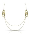 Collana Ovalya in Oro Giallo con Elementi Ovali