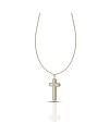 Dana Corpus Lux Necklace in Yellow Gold with Double-Sided Cross