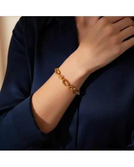 Dana Heritage Men's Bracelet in Yellow Gold