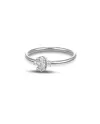 Anello Dana in Oro Bianco con Swarovski Marquise