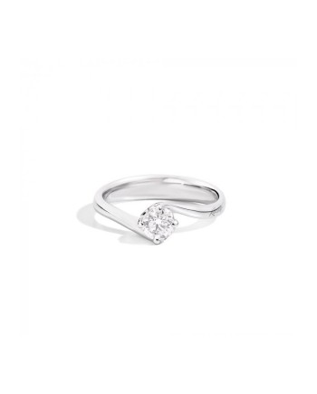 Valentin Recarlo Anniversary Solitaire Ring in White Gold with 1.01 ct Diamond