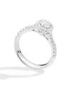 Recarlo Anniversary Solitaire Ring in White Gold with Diamonds