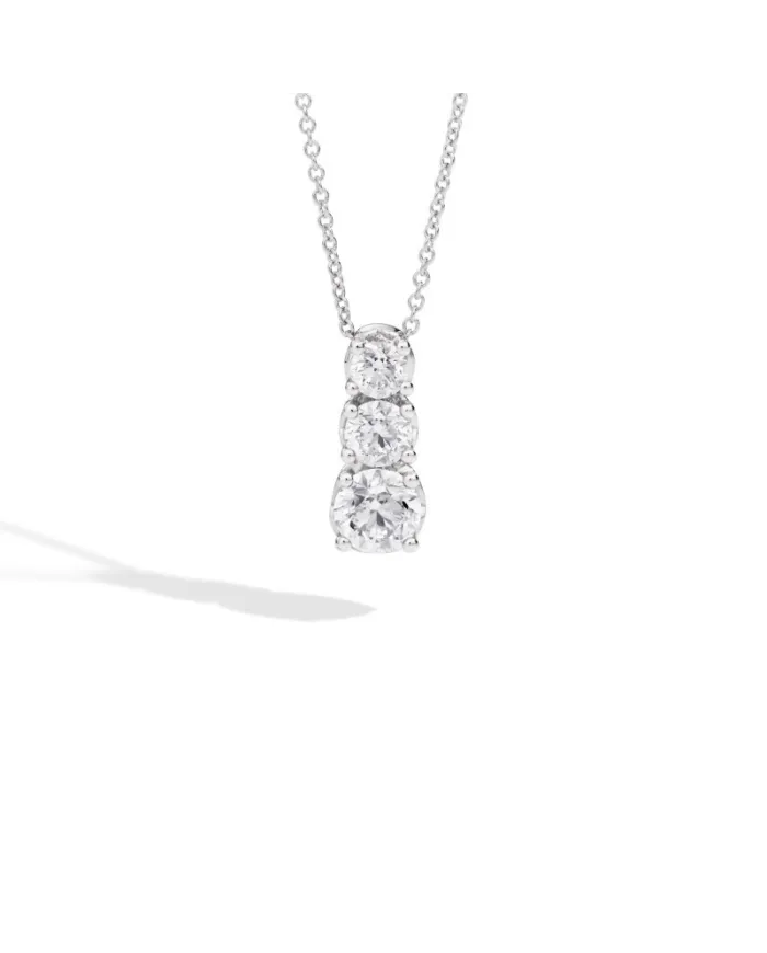 Recarlo Anniversary Fantasy Choker in White Gold with Gradual Diamond Pendant