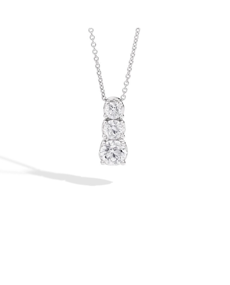Recarlo Anniversary Fantasy Choker in White Gold with Gradual Diamond Pendant