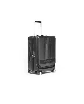 Montblanc MY4810 Compact Hand Luggage Trolley with Front Pocket, Black
