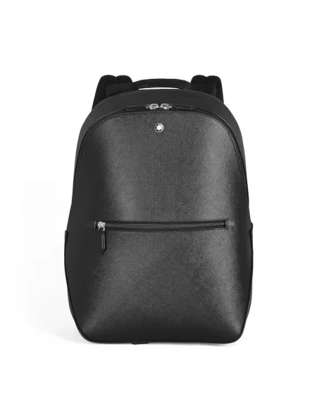 Petit sac à dos Montblanc Sartorial en cuir noir