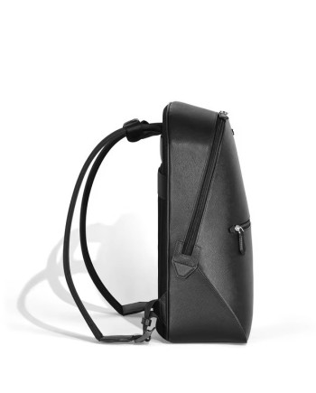 Petit sac à dos Montblanc Sartorial en cuir noir