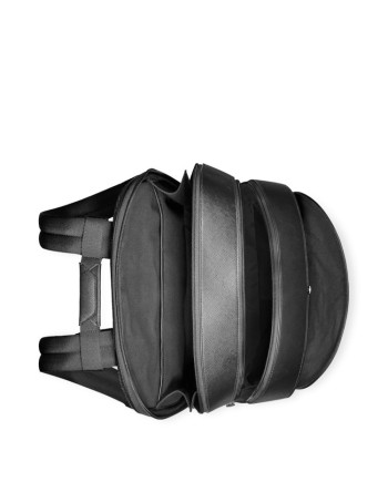 Montblanc Sartorial 3 Compartment Large Leather Backpack in Black
