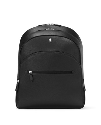 Montblanc Sartorial 3 Compartment Large Leather Backpack in Black