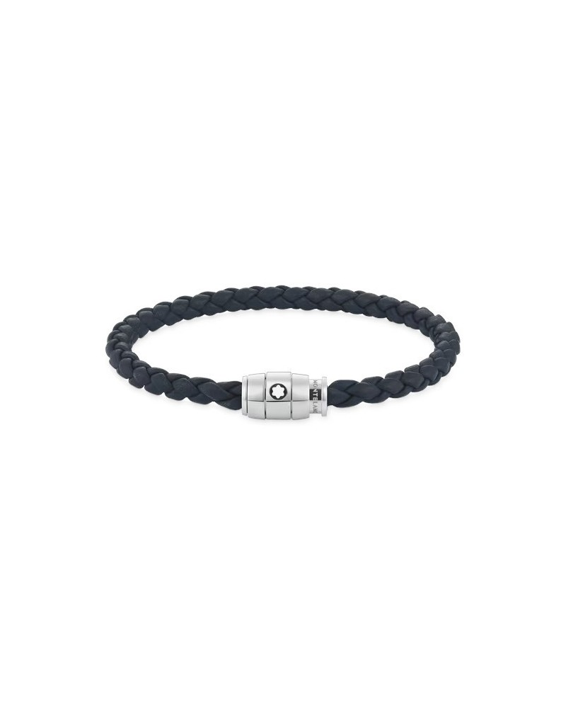 Montblanc Bracelet with 3-Ring Clasp in Soft Leather in Air Force Blue