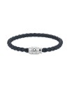 Montblanc Bracelet with 3-Ring Clasp in Soft Leather in Air Force Blue